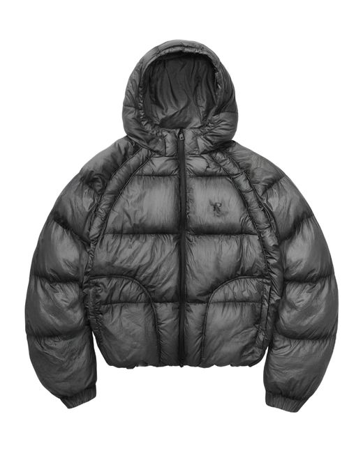 Represent Gray Hooded Down Jacket for men