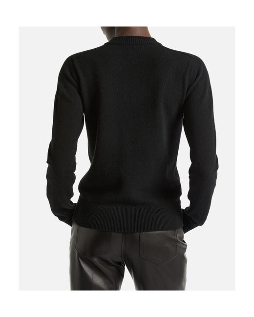 Balmain Black Eco-Cashmere Cardigan