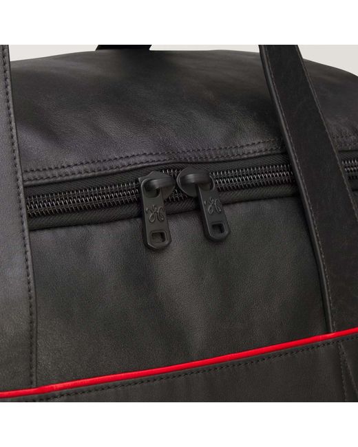 ADIDAS X WILLY CHAVARRIA Black Chavarria Premium Leather Gym Bag for men