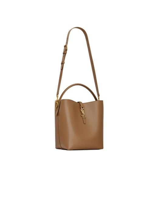 Saint Laurent White Le 37 Logo Plaque Shoulder Bag