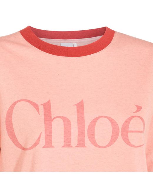 Chloé Pink T-Shirts And Polos