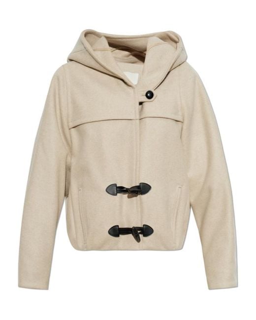 Isabel Marant Natural Trixie Toggle Fastened Coat
