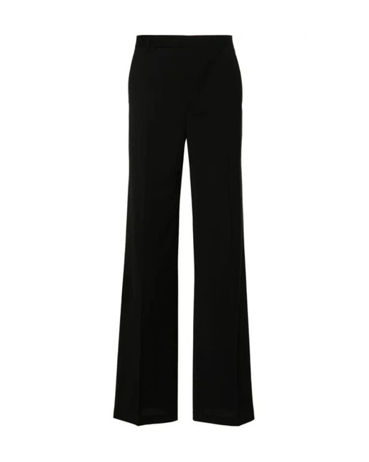 Rick Owens Black Dietrich Pressed Crease Trousers