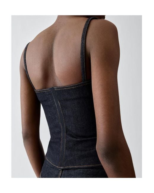 Jacquemus Blue Sleeveless Top