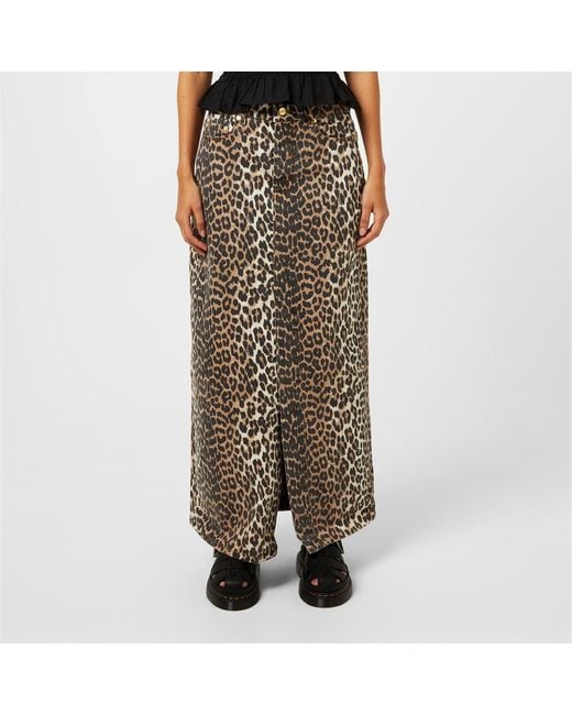 Ganni Multicolor Print Skirt