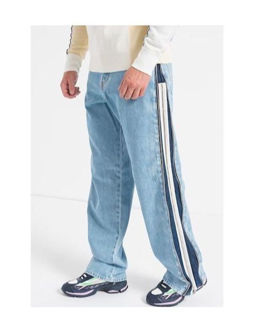 DIESEL Blue Relaxed Straight-Leg Jeans for men