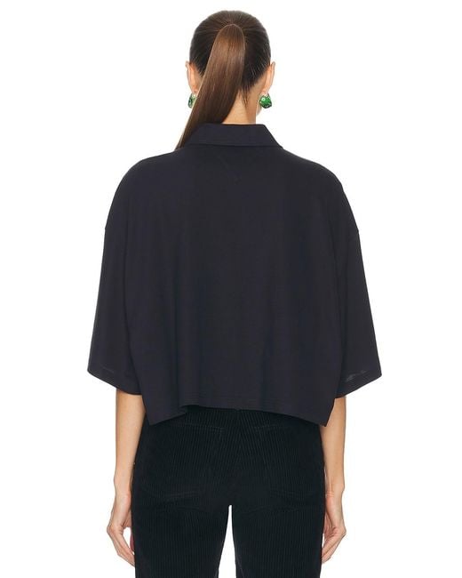Bottega Veneta Black Short-Sleeved Polo Shirt