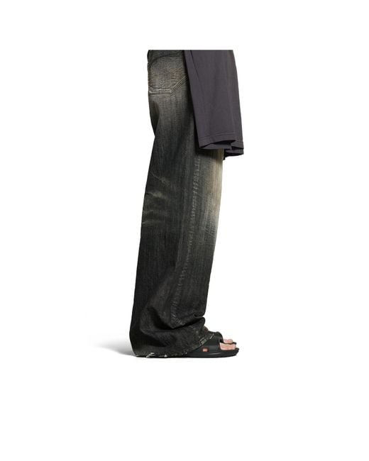 Balenciaga Black X Crocs Logo Embossed Sandals for men