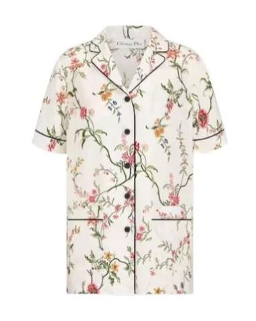 Dior White Printed Shirt