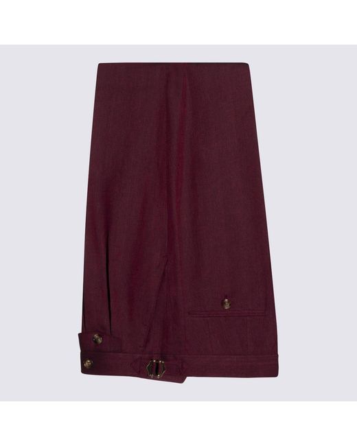 Brunello Cucinelli Purple Single-Breasted Suit for men