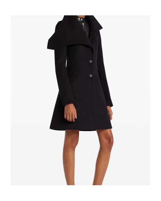 Courreges Black Courrèges Asymmetrical Belt Coat