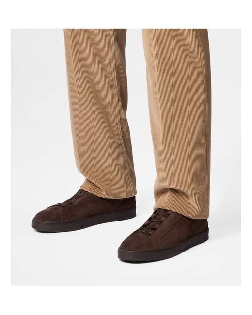 Tod's Brown Suede Sneakers for men