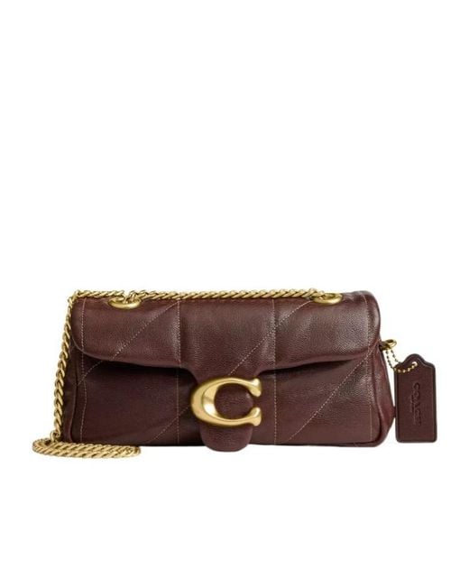 COACH Brown Tabby Shoulder Bag 20 With Quilting