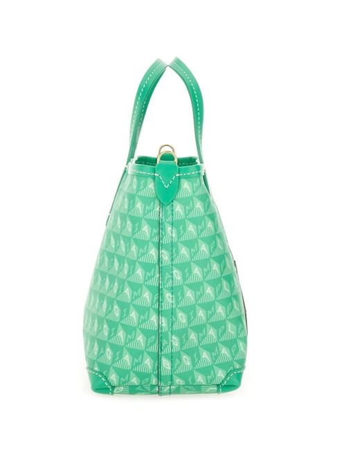 Anya Hindmarch Green Double Handle Shoulder Bag