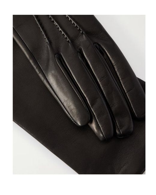 Nour Hammour Black Leather Gloves