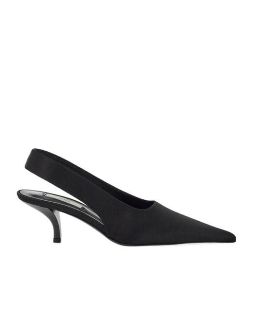 Totême Black Totême Classic Satin Slingbacks