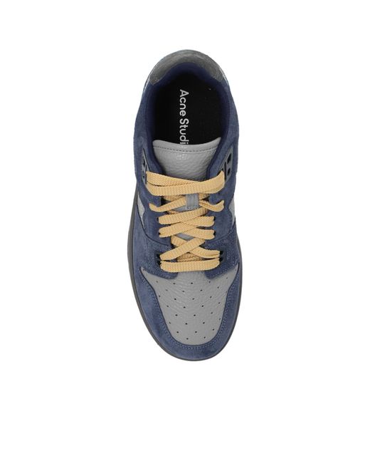 Acne Blue Lace Up Sneakers