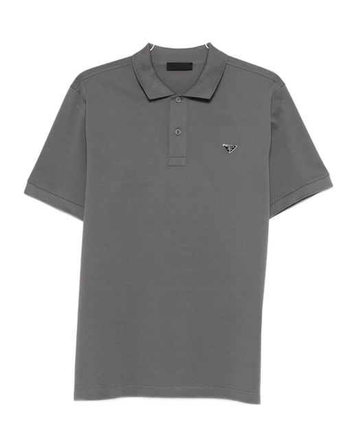 Prada Gray Polo Shirts for men