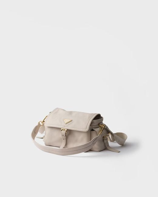Prada Gray Explore Flap Shoulder Bag