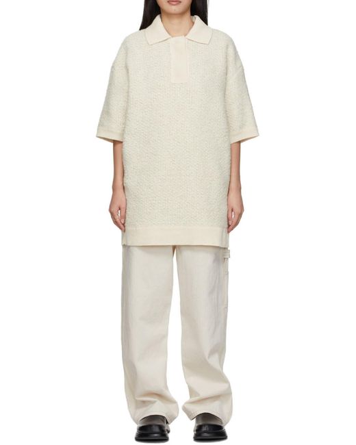 Isabel Marant White Imelda Short-Sleeved Knitted Top