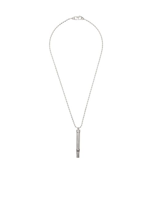 MM6 by Maison Margiela White Pendant Necklace for men