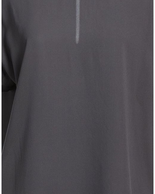 Brunello Cucinelli Gray Short Sleeve Crew Neck Top