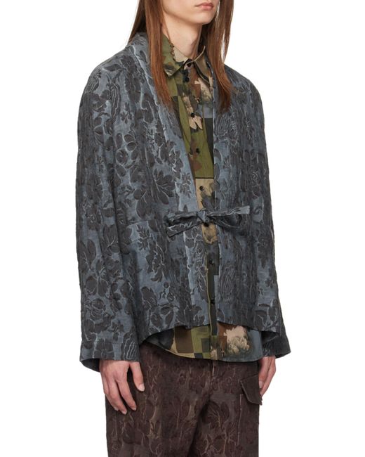 Uma Wang Gray Pattern Jacket for men