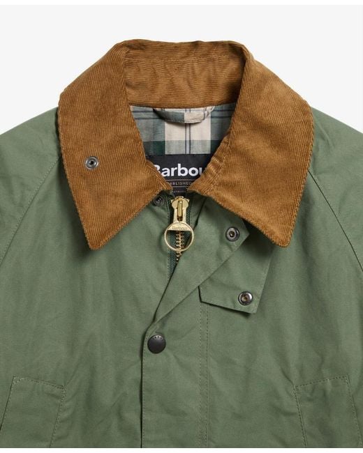 Barbour Green Oversized Bedale Casual Jacket for men