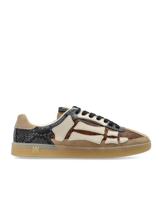 Amiri Brown Snake Pacific Bones Low-Top Sneakers for men
