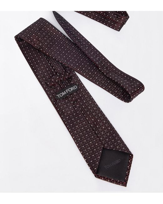 Tom Ford White Pointed Tie for men
