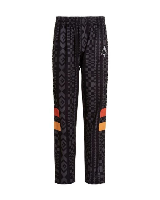 Marcelo Burlon Black County Of Milan X Kappa Straight-Leg Pants for men