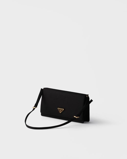 Prada Black Satin Mini Shoulder Bag