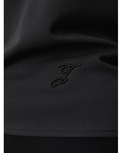 Jacquemus Black Sleeveless Draped Panel Top