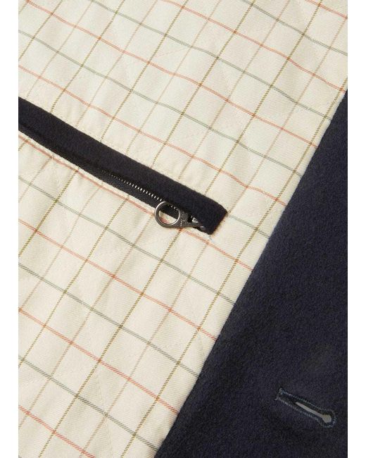Loro Piana Blue Henley Buttoned Gilet for men