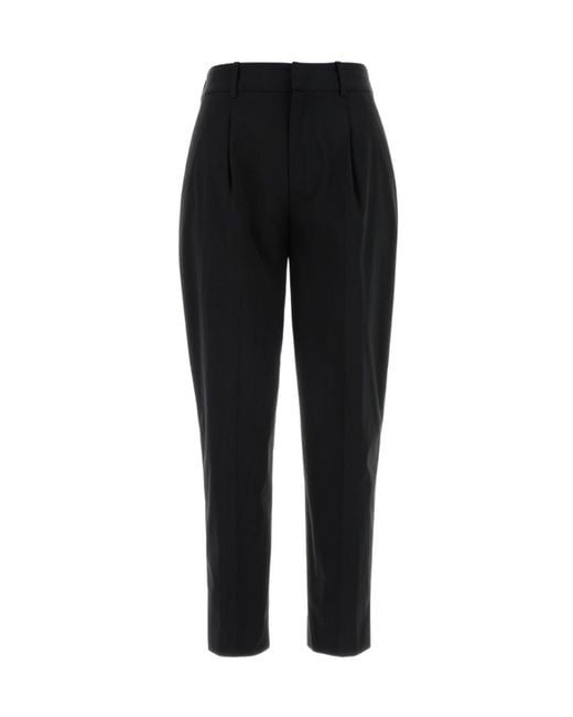 Pt Pantaloni Black Pt Torino Daisy Tapered Pants