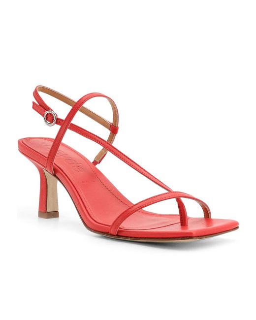 Aeyde Pink Elise Toe-Post Sandals