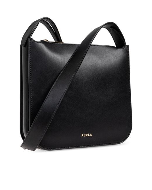 Furla Black Ava Small Shoulder Bag