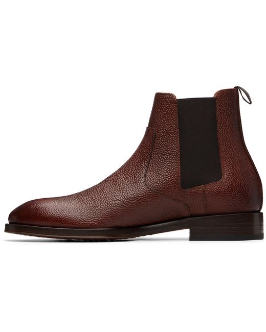 Paul Smith Brown Grain Chelsea Boots for men