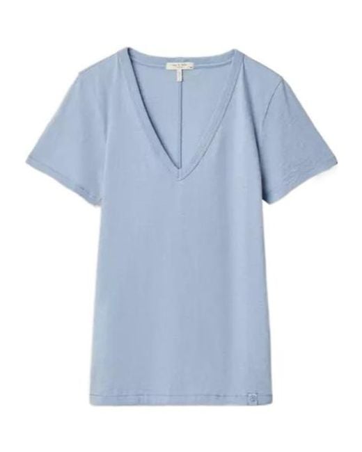 Rag & Bone Blue Short-Sleeved T-Shirt