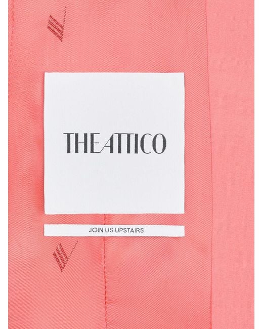 The Attico Pink The Single Breasted Hourglass Blazer