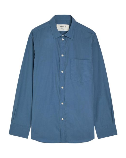 Rohe Blue Cotton Shirt