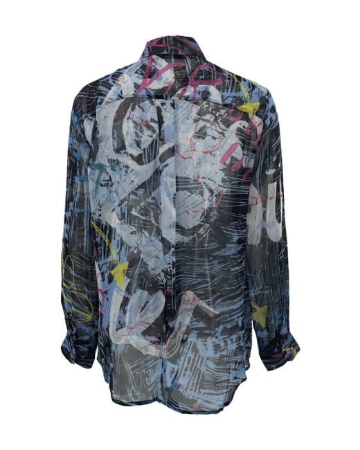 Sportmax Blue Long-Sleeved Shirt