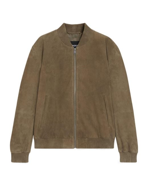 Boss Green Boss H Muller Zipped Bomber Jacket for men