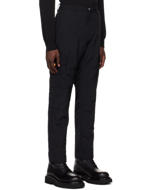 Marcelo Burlon Black County Of Milan Logo-Embroidered Cargo Pants for men