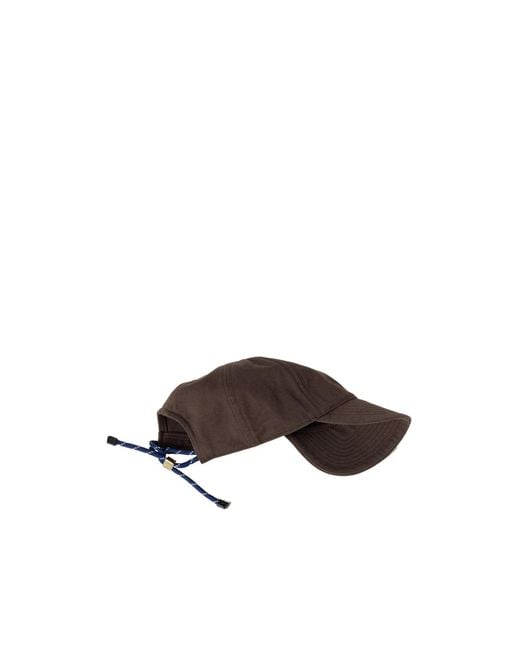 Miu Miu Brown Logo Embroidered Baseball Cap
