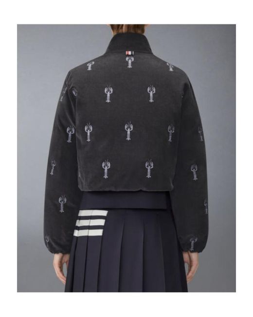 Thom Browne Black Lobster-Stitch Reversible Jacket