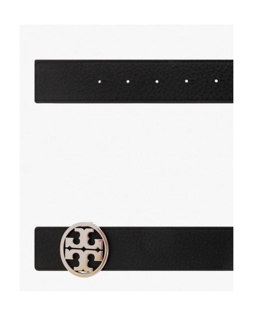 Tory Burch White Miller Reversible Belt