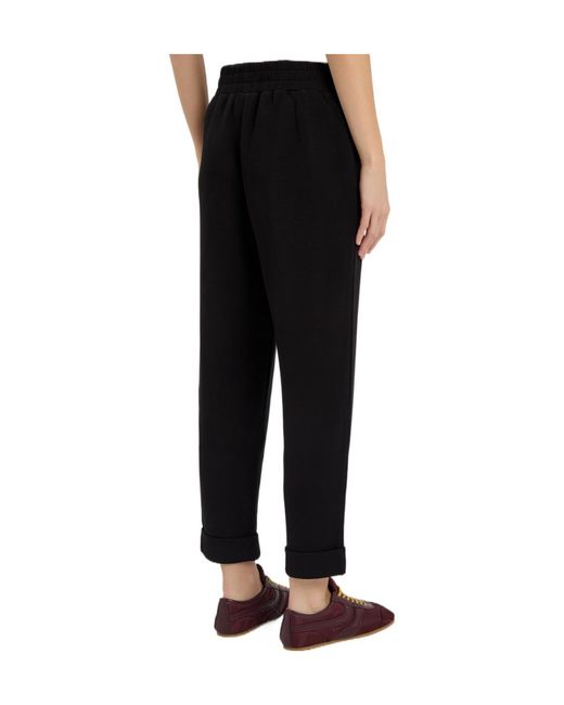 Varley Black Elastic Cuffed Sweatpants