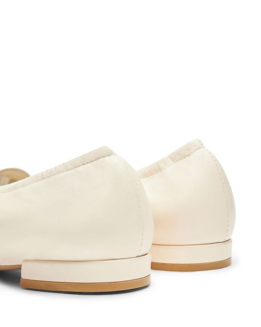 Stuart Weitzman Natural Tully Ballet Shoes
