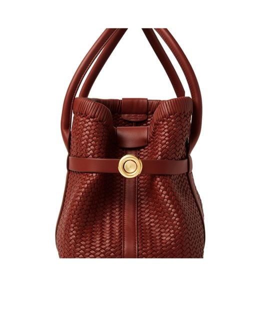Loro Piana Red Small Ghiera Shopper